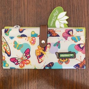 NWT Lily Bloom Butterfly Wallet